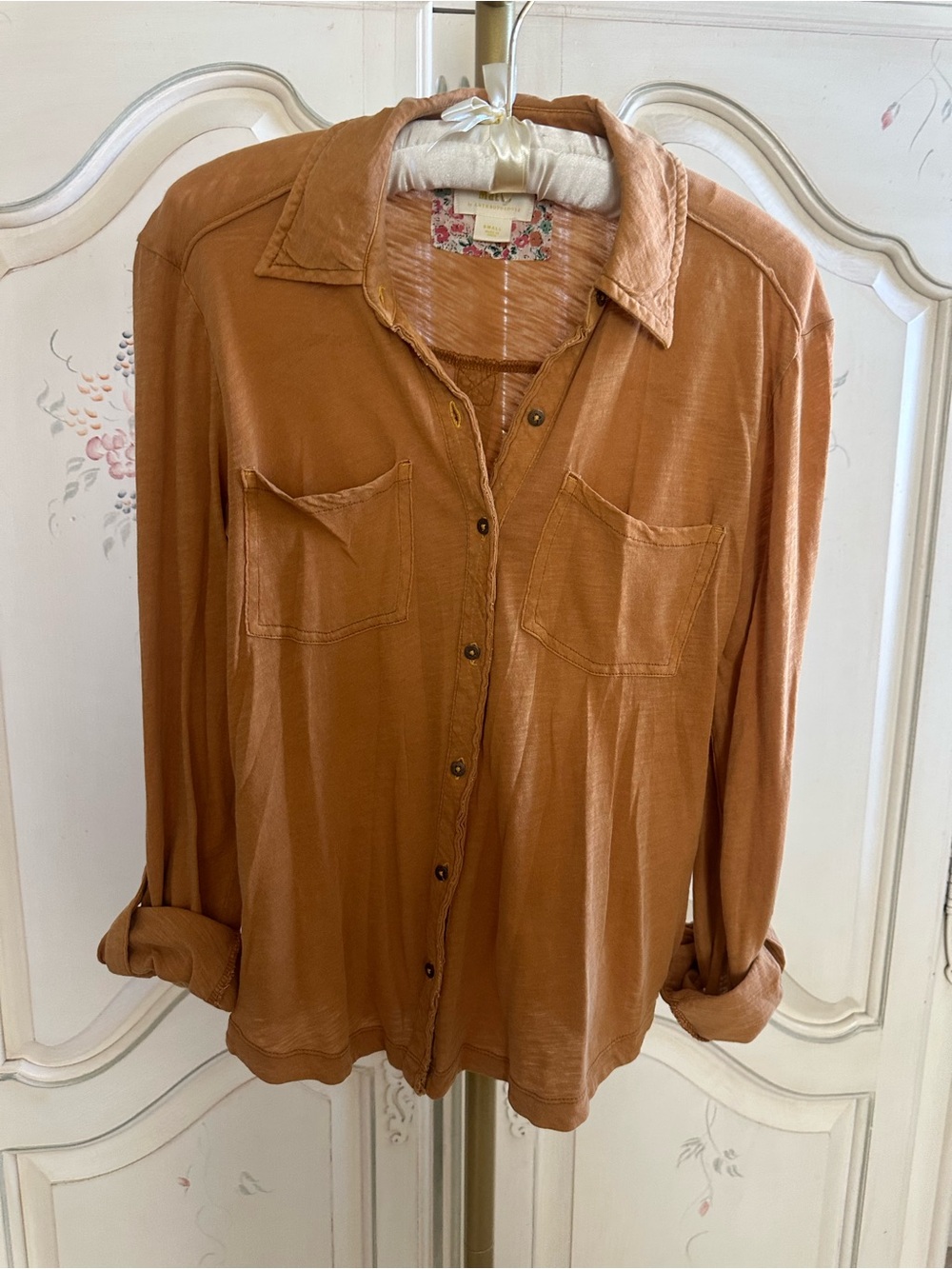Anthropologie Maeve Lightweight Button-Front Shirt
